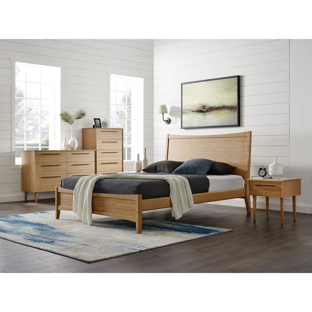 Willow Queen Platform Bed, Caramelized