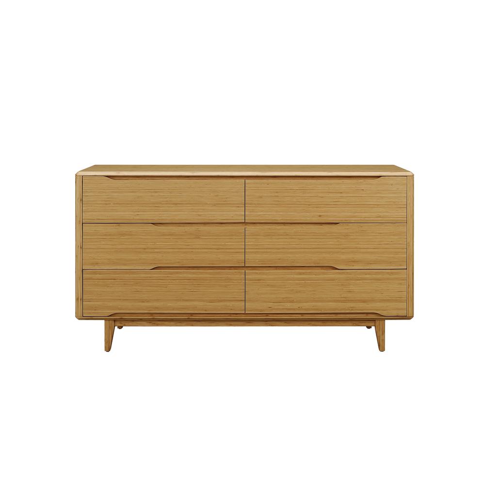 Currant Six Drawer Double Dresser, Caramelized