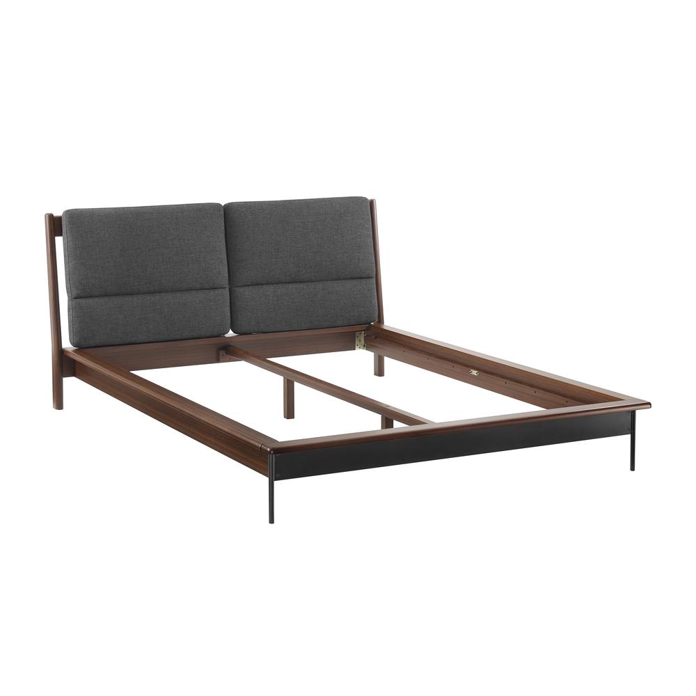 Park Avenue King Platform Bed with Fabric, Ruby