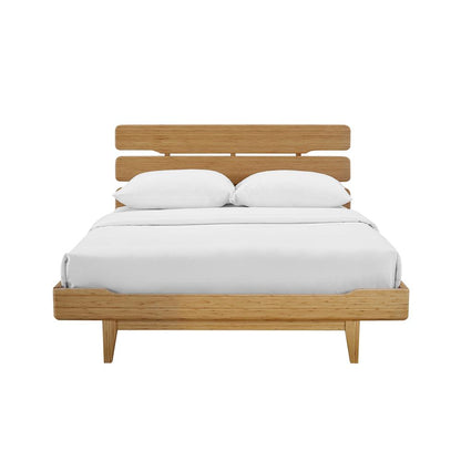 Currant Queen Platform Bed, Caramelized