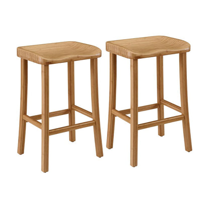 Tulip Bar Height Stool, Caramelized, (Set of 2)