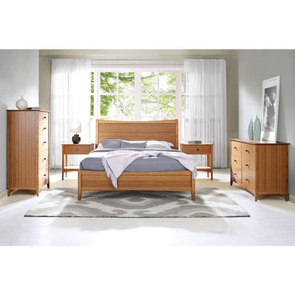 Willow Queen Platform Bed, Caramelized