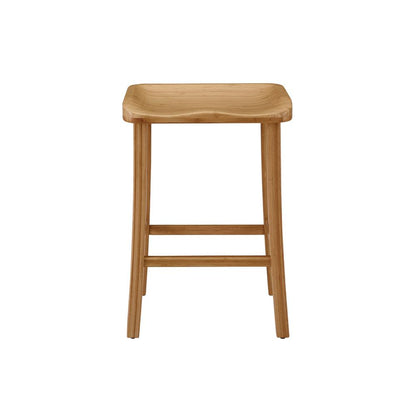 Tulip Bar Height Stool, Caramelized, (Set of 2)