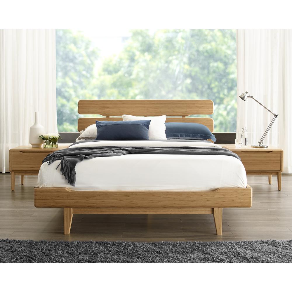 Currant Queen Platform Bed, Caramelized