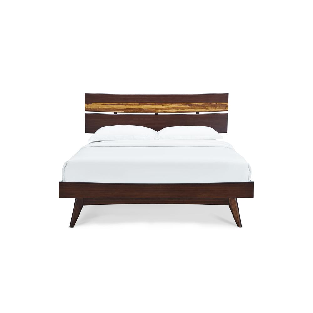 Azara California King Platform Bed, Sable