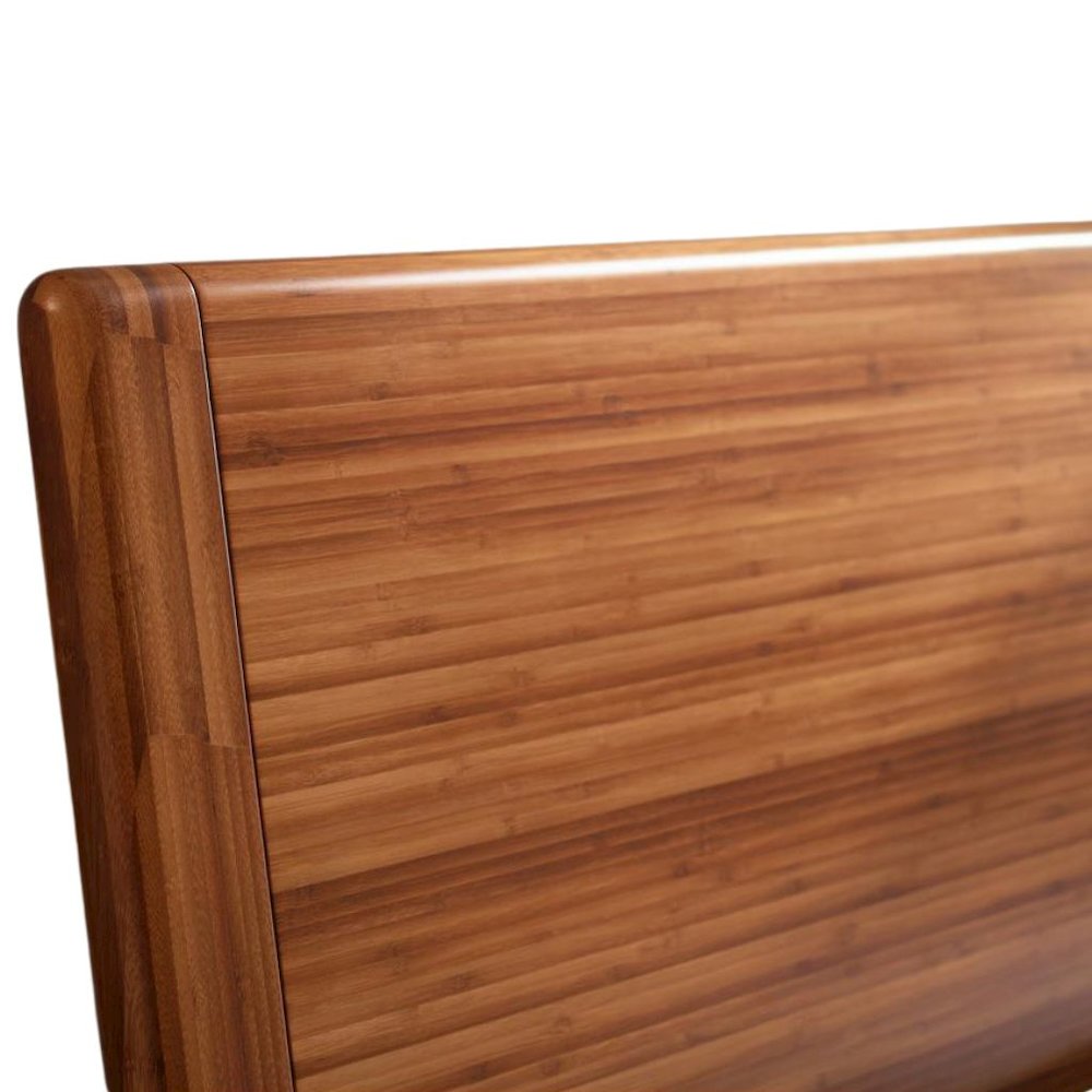 Amber Bamboo Queen Platform Bed – Wooden Bed Frame Queen Size Design