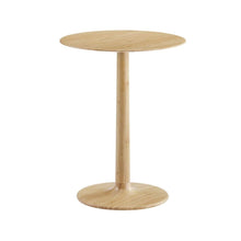 Solid Bamboo Side Table, Wood Minimalist End Table for Living Room, Wheat Finish