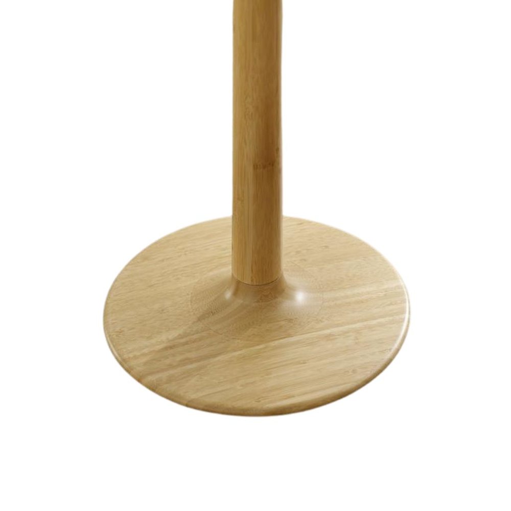 Solid Bamboo Side Table, Wood Minimalist End Table for Living Room, Wheat Finish