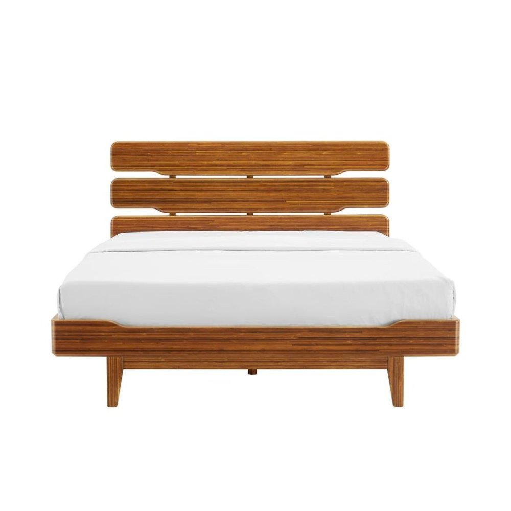 Amber Bamboo Queen Platform Bed Frame – Wooden Bed Frame Queen Size