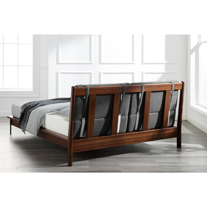 Park Avenue King Platform Bed with Fabric, Ruby