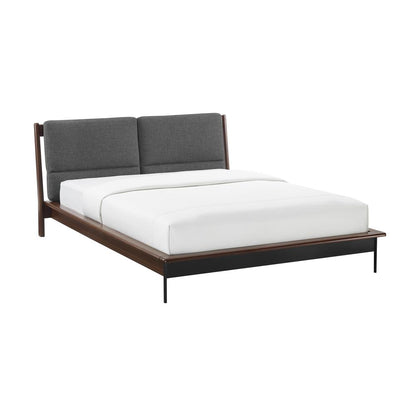 Park Avenue King Platform Bed with Fabric, Ruby