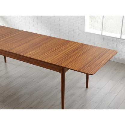 Erikka 110" Double-Leaves Extension Dining Table, Amber