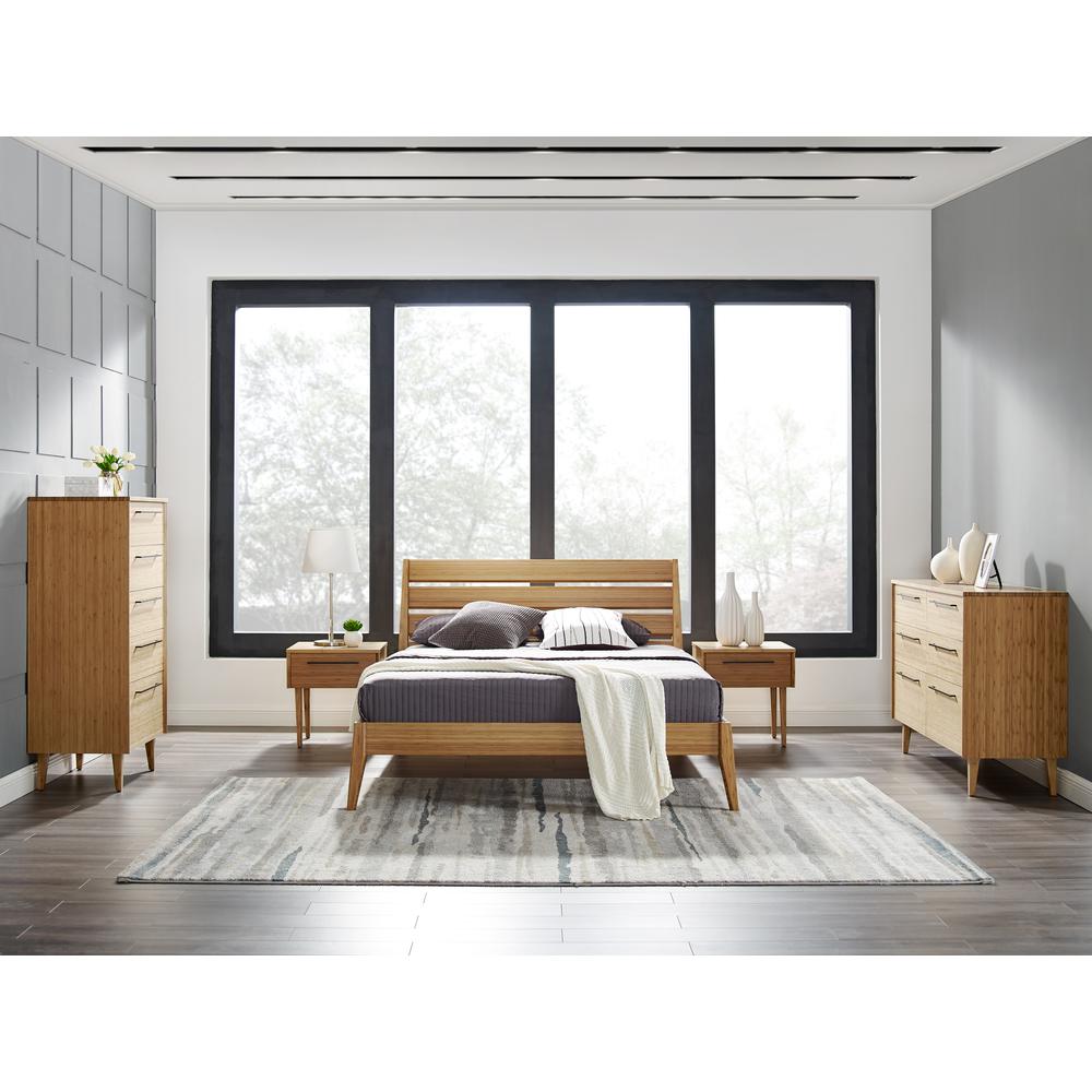 Sienna Queen Platform Bed, Caramelized