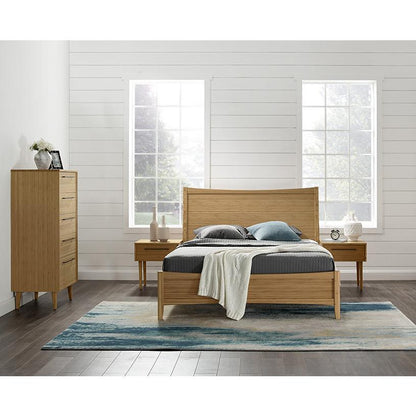 Willow Queen Platform Bed, Caramelized