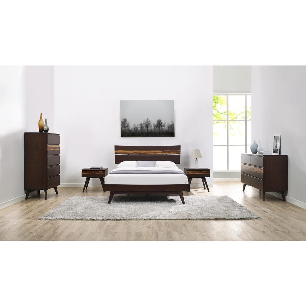 Azara Six Drawer Double Dresser, Sable