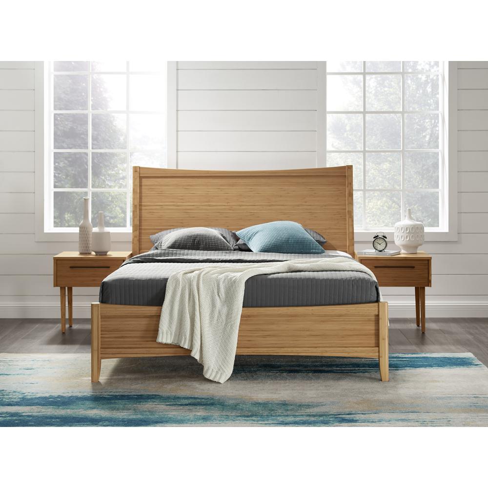 Willow Queen Platform Bed, Caramelized