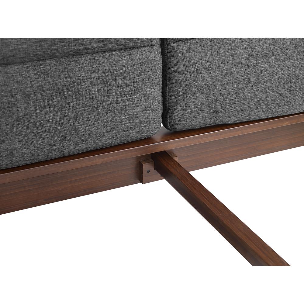 Park Avenue King Platform Bed with Fabric, Ruby