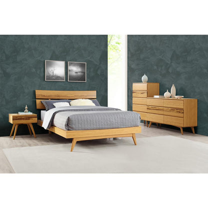 Azara Five Drawer High Chest, Caramelized