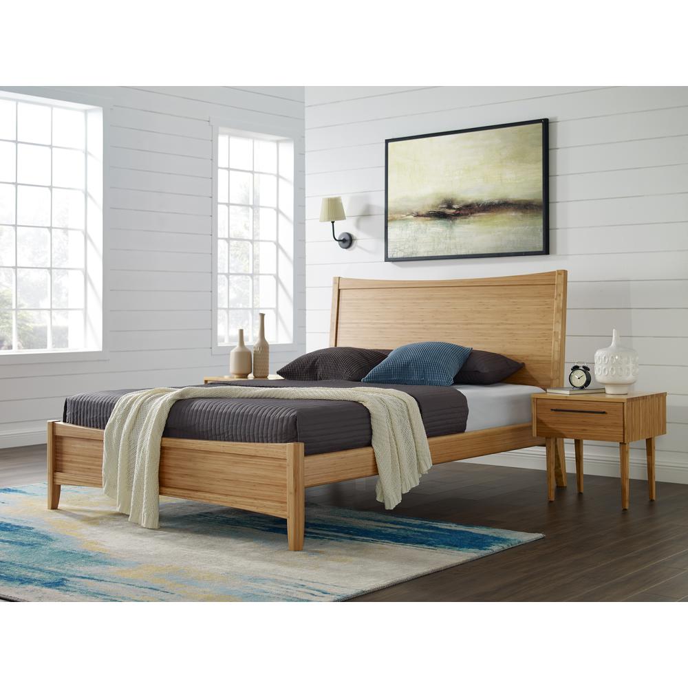 Willow Queen Platform Bed, Caramelized