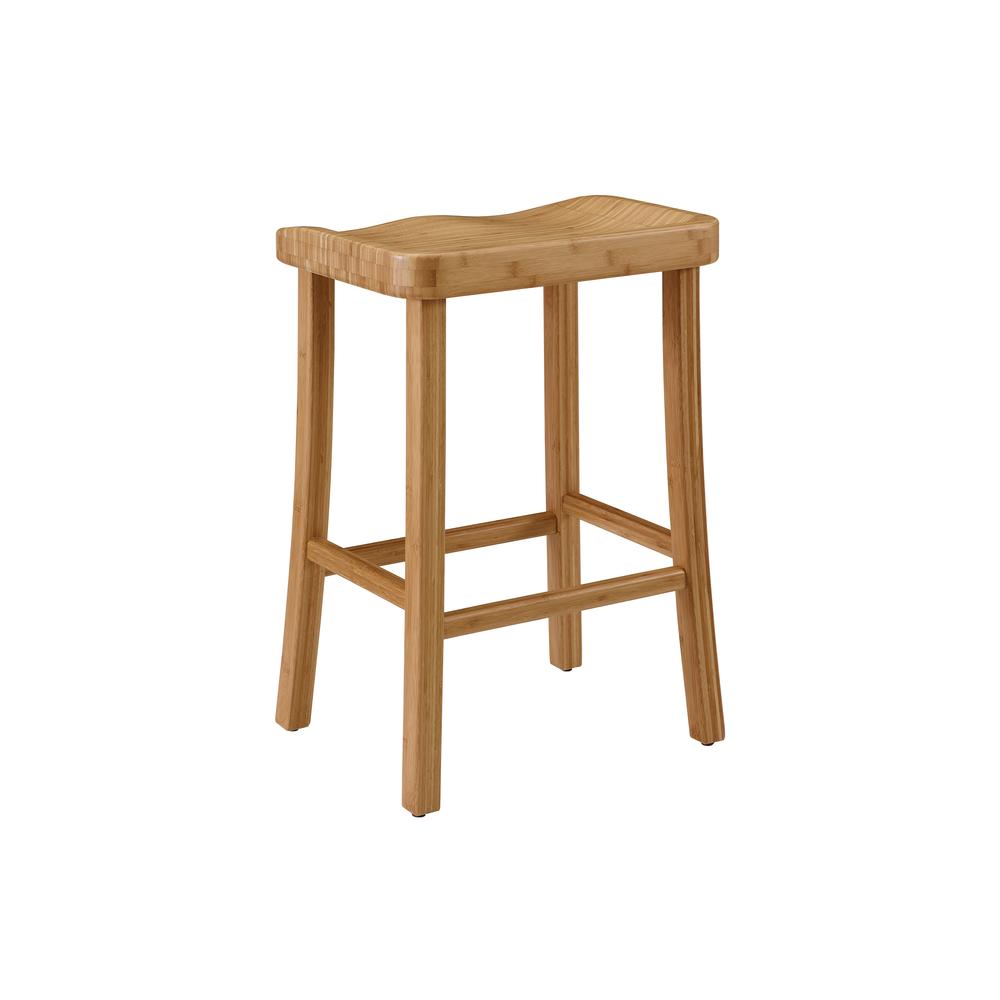 Tulip Bar Height Stool, Caramelized, (Set of 2)