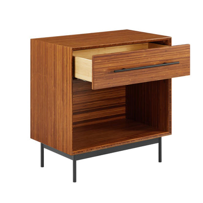 Taylor 28" 1 Drawer Nightstand, Amber