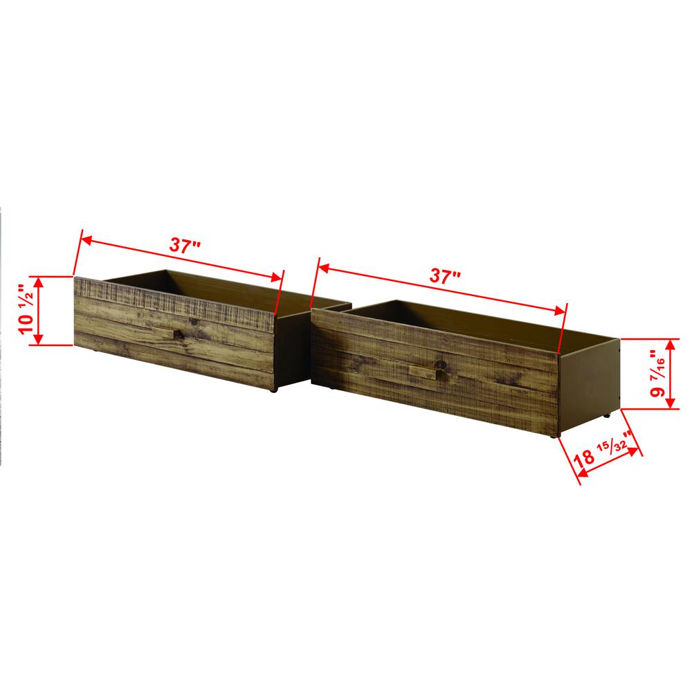 Front Porch Drawers Rustic Driftwood
