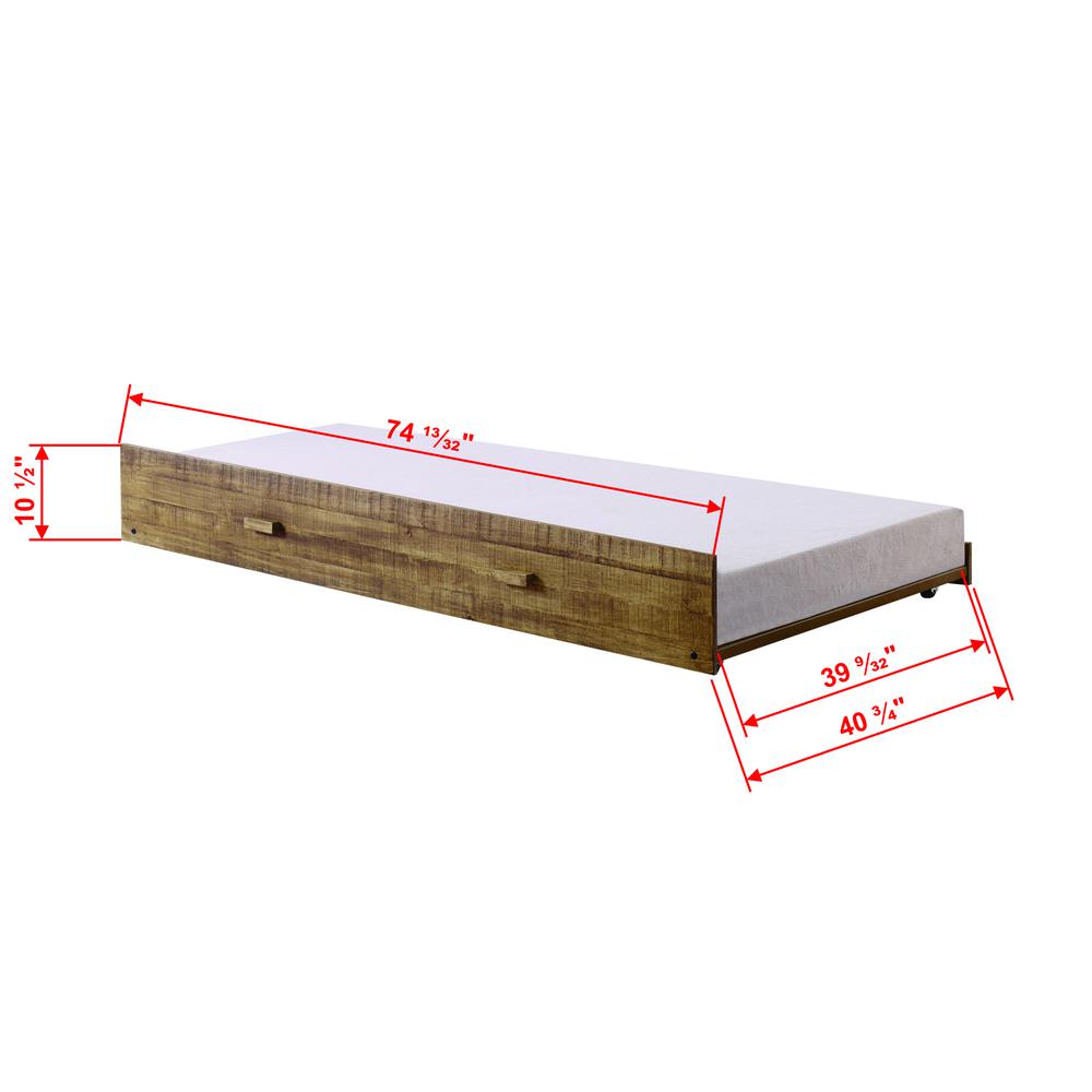 Front Porch Trundle Rustic Driftwood