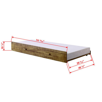 Front Porch Trundle Rustic Driftwood