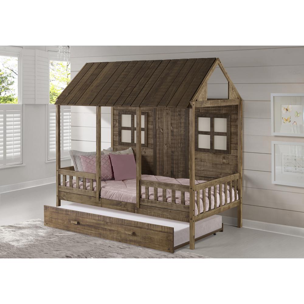 Front Porch Trundle Rustic Driftwood