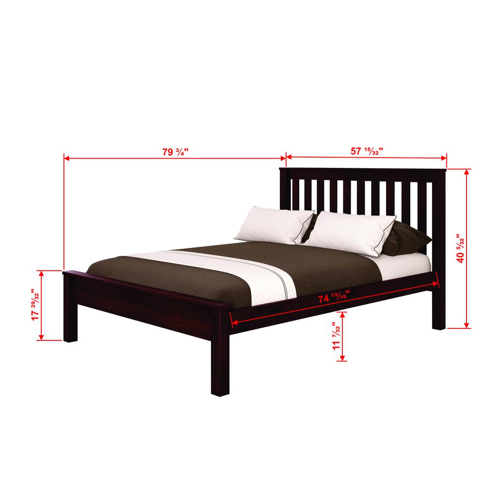 Full Contempo Bed W/Dual Under Bed Drawers