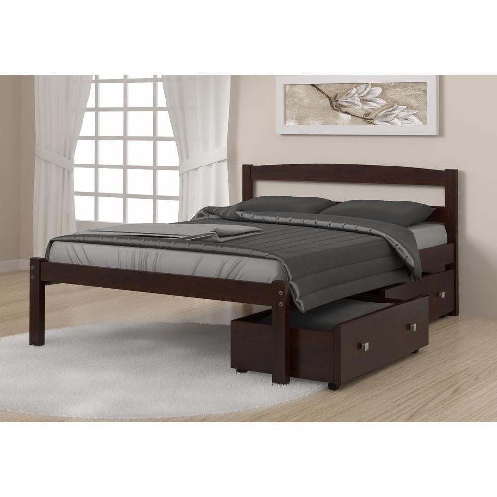 Full Econo Bed W/Dual Under Bed Drawers