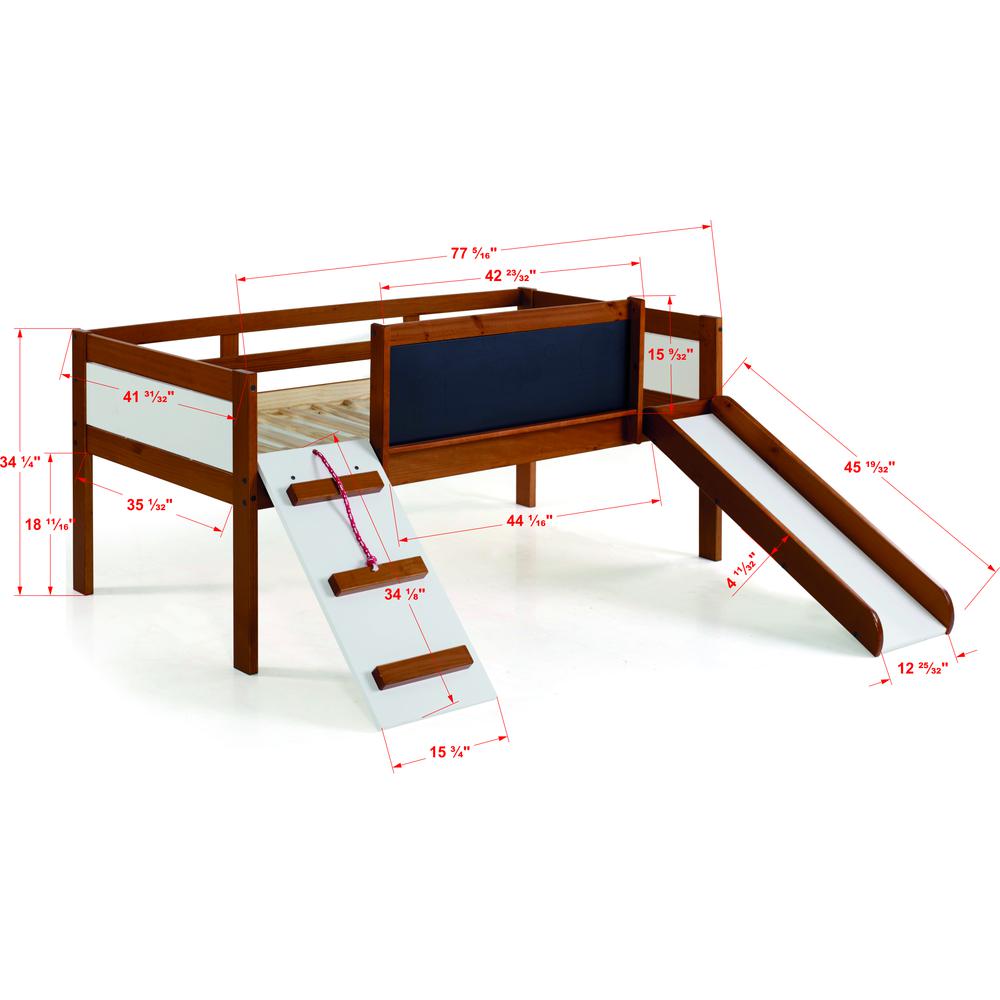 TWIN ART PLAY JUNIOR LOW LOFT ESPRESSO