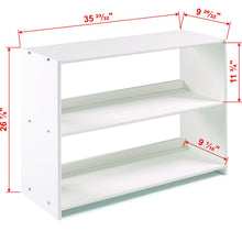 Low Loft Bookcase Shelf White