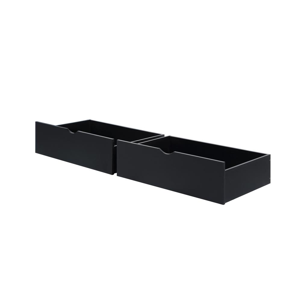 Dual Underbad Drawers Black