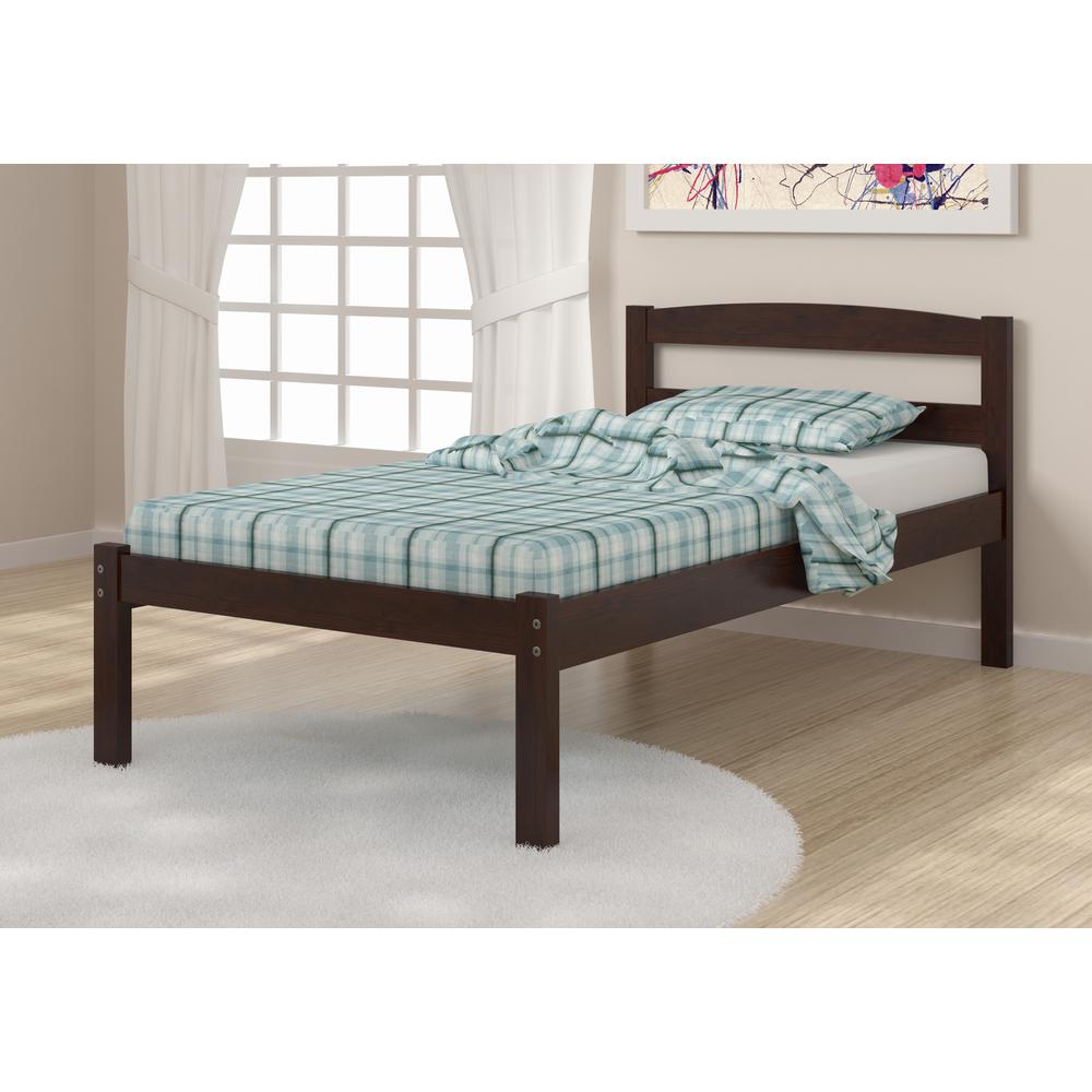 Twin Econo Bed, Dark Cappuccino