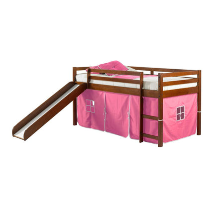 Twin Low Loft W/Slide , Drawers Or Trundle Not Included
