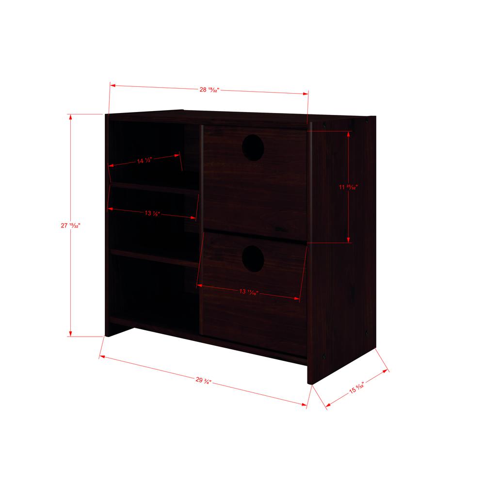 Circles 2 Drawer Chest/Shelves (Rta)