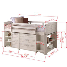 TWIN LOUVER LOW LOFT GROUP A - WHITE
