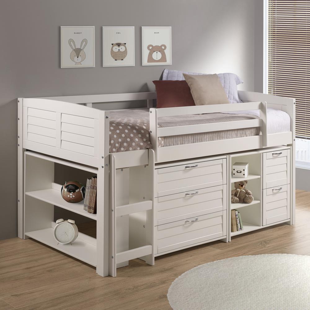 TWIN LOUVER LOW LOFT GROUP A - WHITE