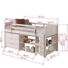 TWIN LOUVER LOW LOFT GROUP B - WHITE