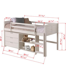TWIN LOUVER LOW LOFT GROUP C - WHITE