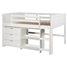 TWIN LOUVER LOW LOFT GROUP C - WHITE
