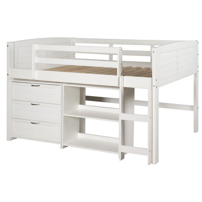 TWIN LOUVER LOW LOFT GROUP C - WHITE