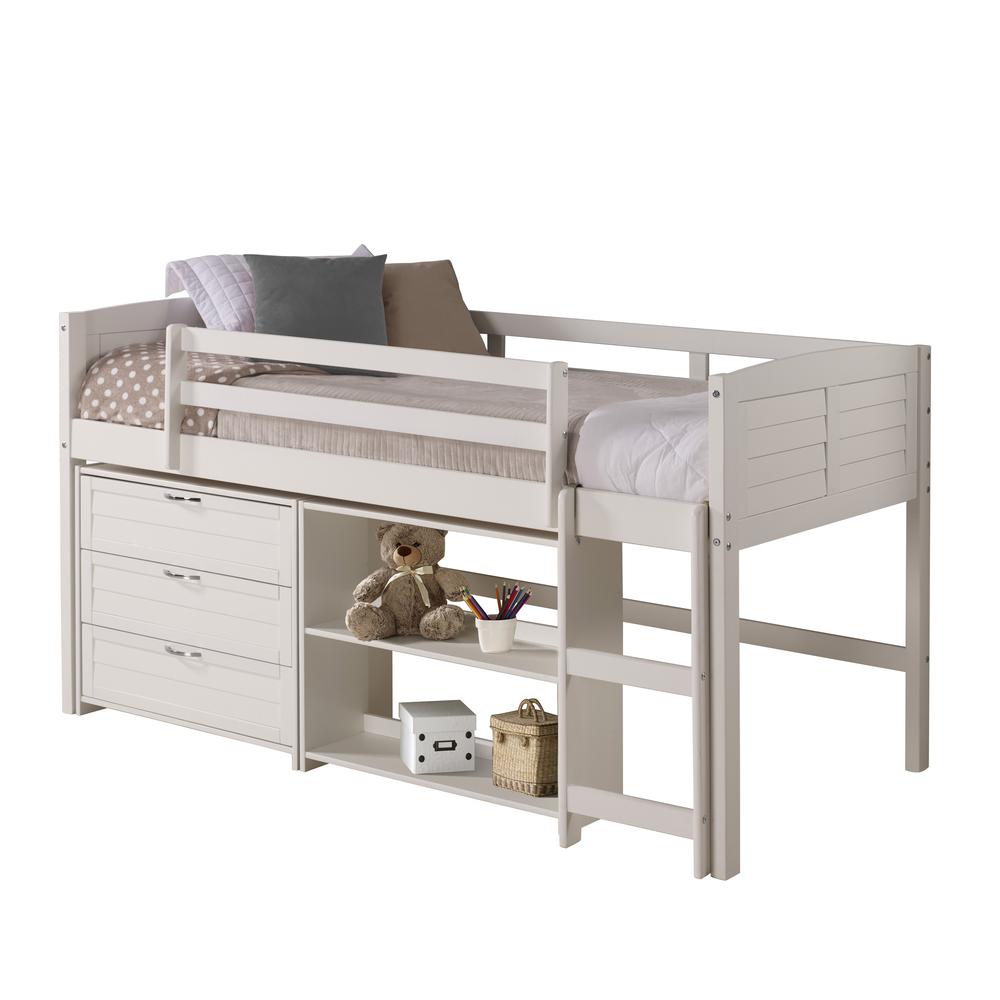 TWIN LOUVER LOW LOFT GROUP C - WHITE