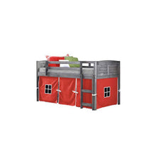 LOUVER LOW LOFT ANTIQUE GREY W/ RED TENT KIT