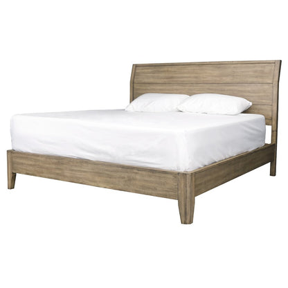 Geo Heights King Panel Bed, Butterscotch