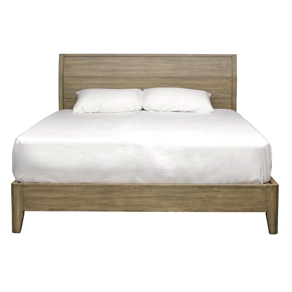 Geo Heights King Panel Bed, Butterscotch