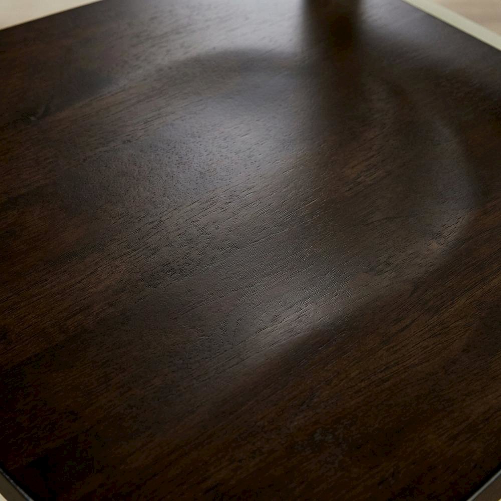Chalk and Cocoa Slatback Side Chair with Solid Rubberwood Seat