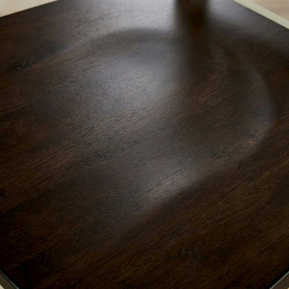 Chalk and Cocoa Slatback Side Chair with Solid Rubberwood Seat