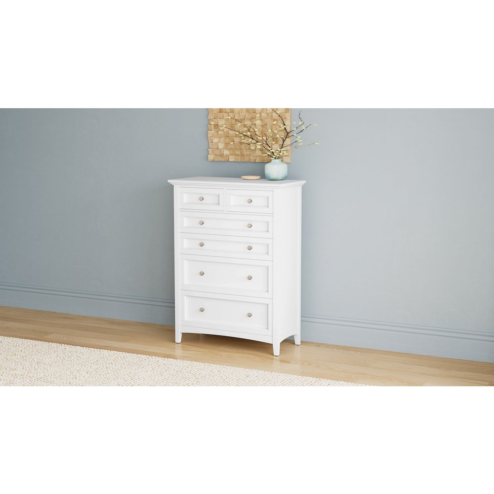 Westlake 6 Drawer Chest, White